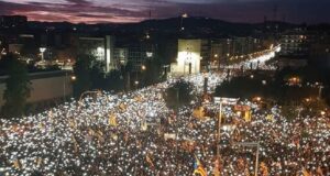 Catalonië eist vrijlating politici: 750.000 mensen de straat op